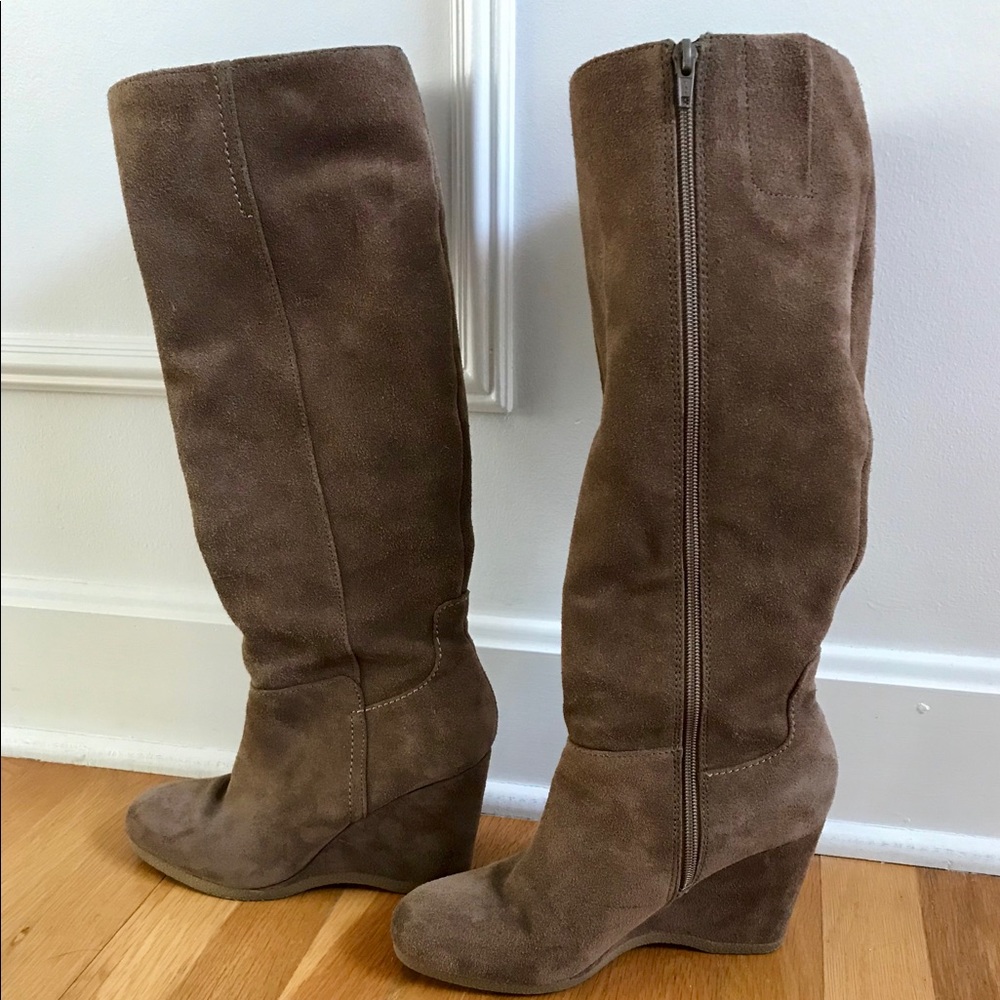 Nine West “Witt” Suede Wedge Boot -Size 8